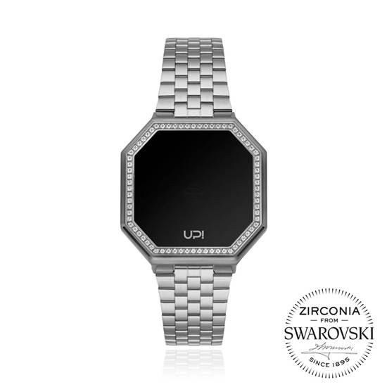 UPWATCH EDGE MINI 33MM SWAROVSKI® ZIRCONIA SILVER KADIN KOL SAATİ