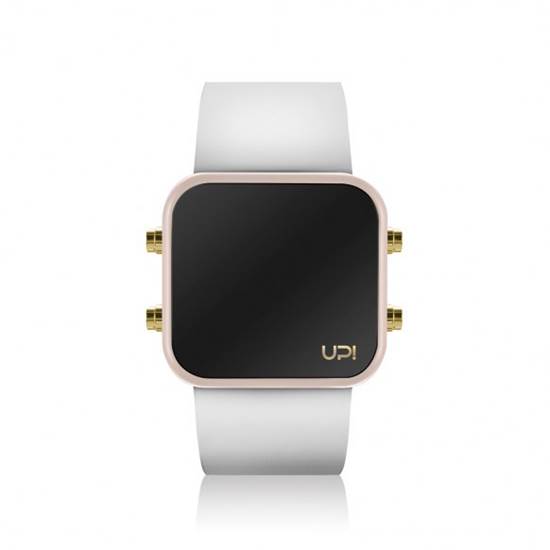 UPWATCH LED MINI GOLD POWDER WHITE UNİSEX KOL SAATİ