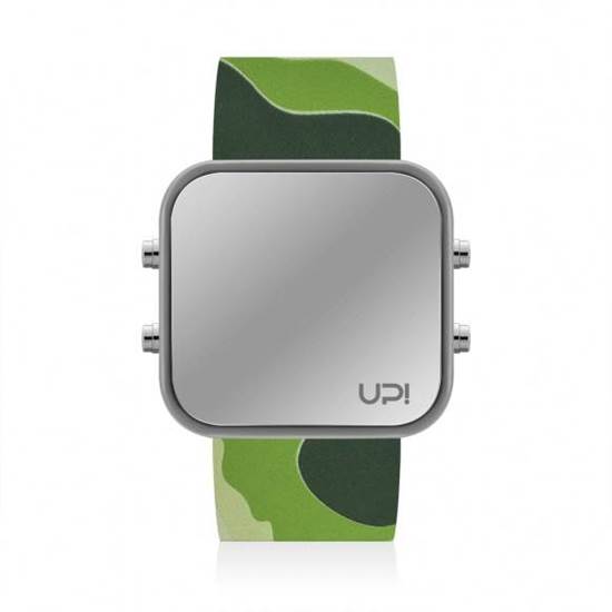 UPWATCH LED GREY&GREEN CAMOUFLAGE UNİSEX KOL SAATİ