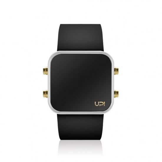 UPWATCH LED MINI GOLD WHITE BLACK UNİSEX KOL SAATİ