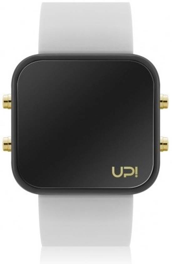 UPWATCH LED GOLD BLACK AND WHITE STRAP UNİSEX KOL SAATİ