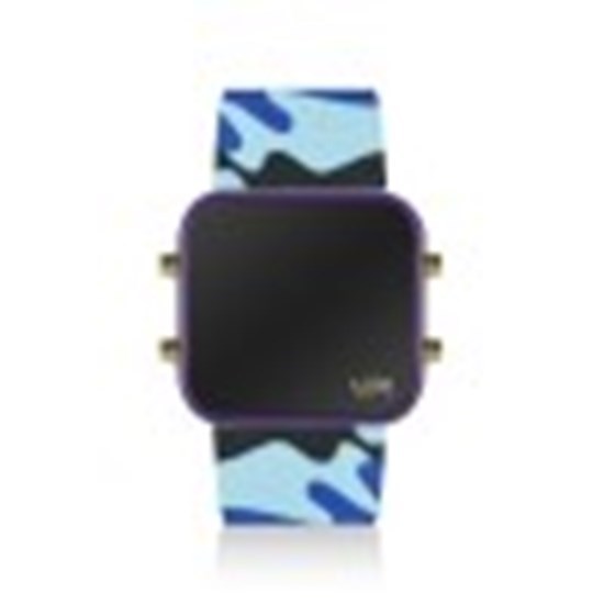 UPWATCH LED MINI GOLD PURPLE BLUE CAMOUFLAGE UNİSEX KOL SAATİ