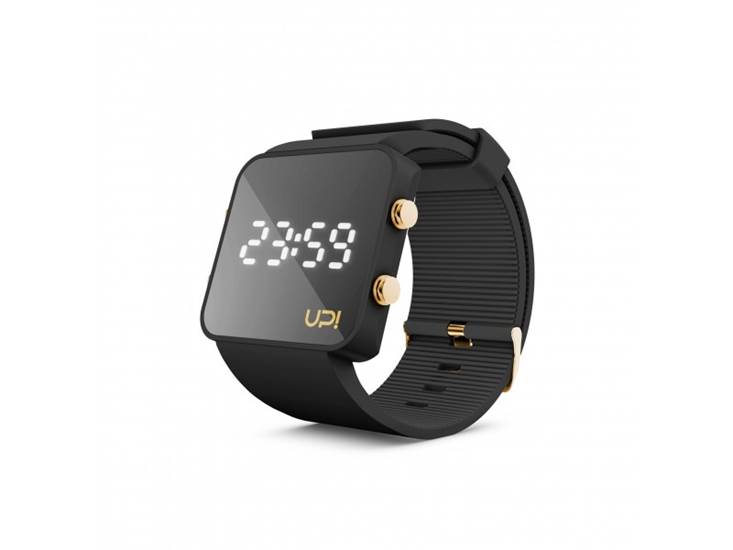 UPWATCH LED MINI GOLD BLACK KADIN KOL SAATİ