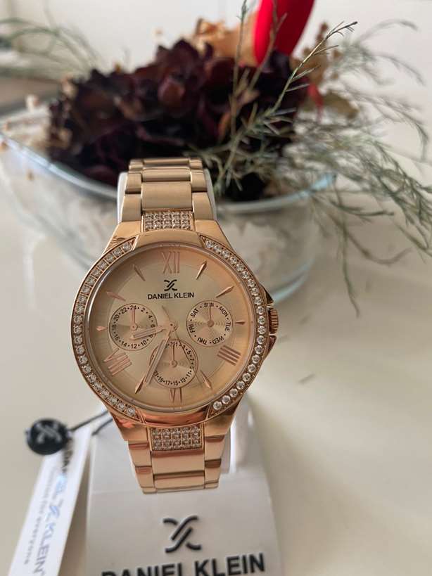 DANIEL KLEIN EDK.1.10036.2 ROSE GOLD BİLEKLİK HEDİYELİ  KADIN KOL SAATİ