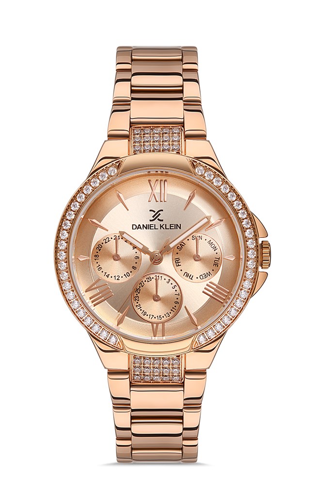 DANIEL KLEIN EDK.1.10036.2 ROSE GOLD BİLEKLİK HEDİYELİ  KADIN KOL SAATİ