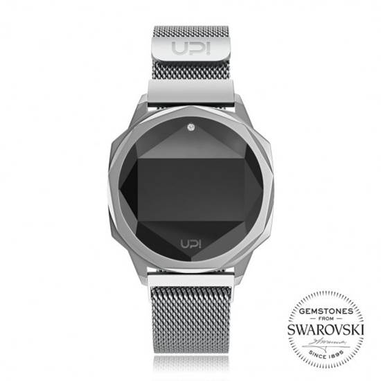 UPWATCH ICON BIG SILVER SWAROVSKI ® TOPAZ KADIN KOL SAATİ