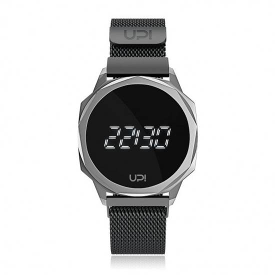 UPWATCH ICON SILVER&BLACK LOOP BAND UNİSEX KOL SAATİ