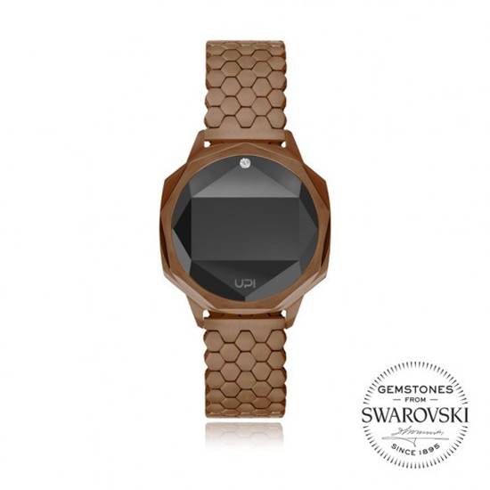 UPWATCH ICONIC ONE SWAROVSKI® BROWN UNİSEX KOL SAATİ