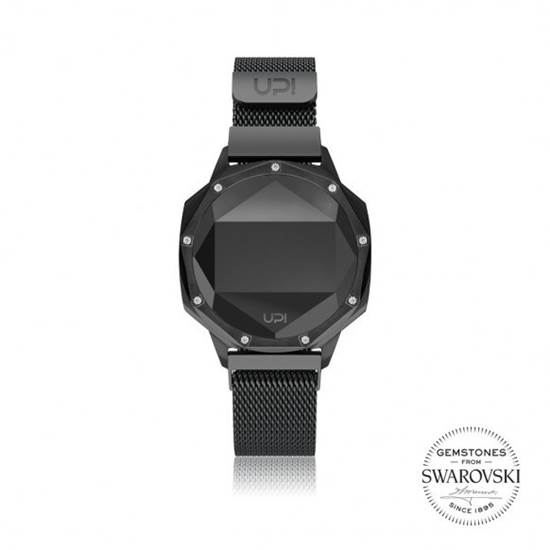 UPWATCH ICONIC SWAROVSKI® BLACK LOOP BAND UNİSEX KOL SAATİ