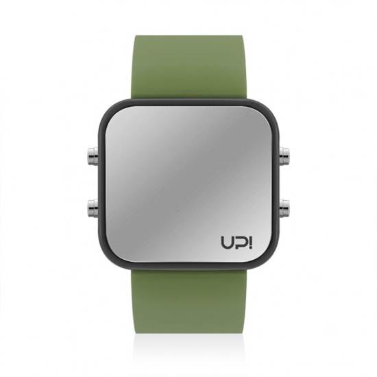 UPWATCH LED BLACK GREEN UNİSEX KOL SAATİ