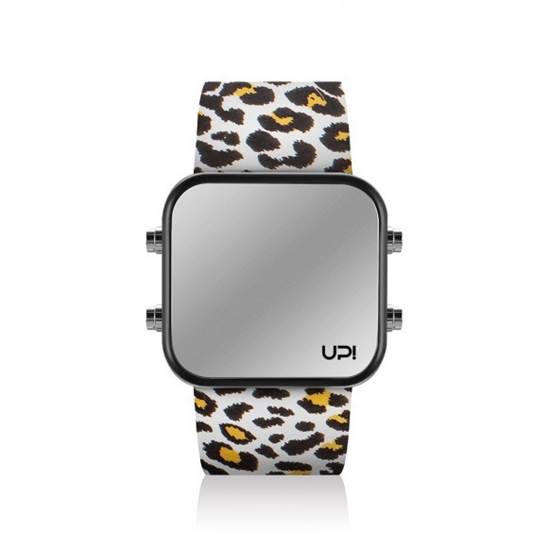 UPWATCH LED MINI BLACK&LEOPARD UNİSEX KOL SAATİ