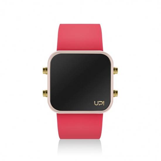 UPWATCH LED MINI GOLD POWDER RED UNİSEX KOL SAATİ