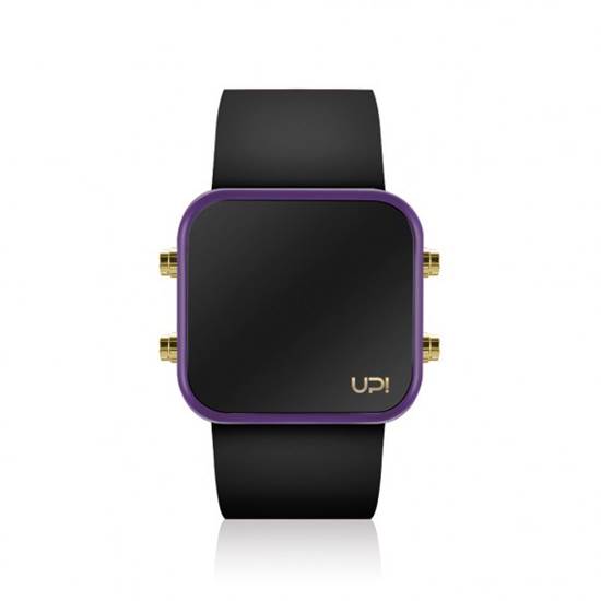 UPWATCH LED MINI GOLD PURPLE BLACK UNİSEX KOL SAATİ