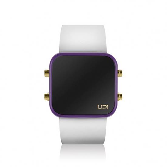 UPWATCH LED MINI GOLD PURPLE WHITE UNİSEX KOL SAATİ