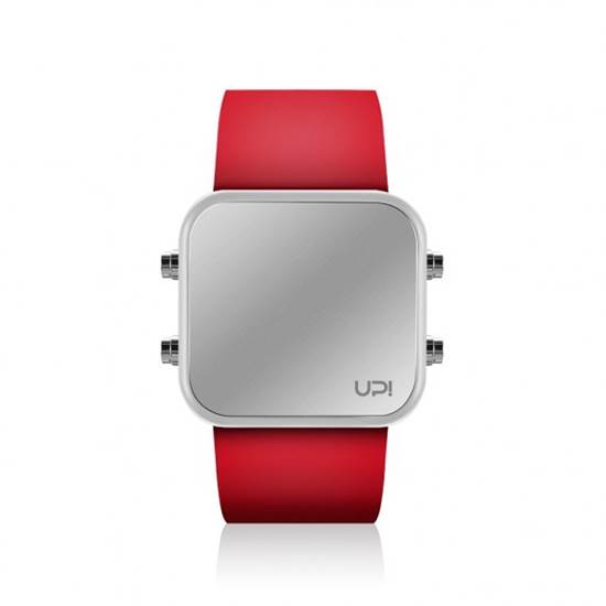 UPWATCH LED MINI WHITE RED UNİSEX KOL SAATİ