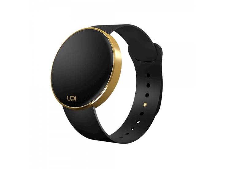 UPWATCH ROUND GOLD/BLACK UNİSEX KOL SAATİ