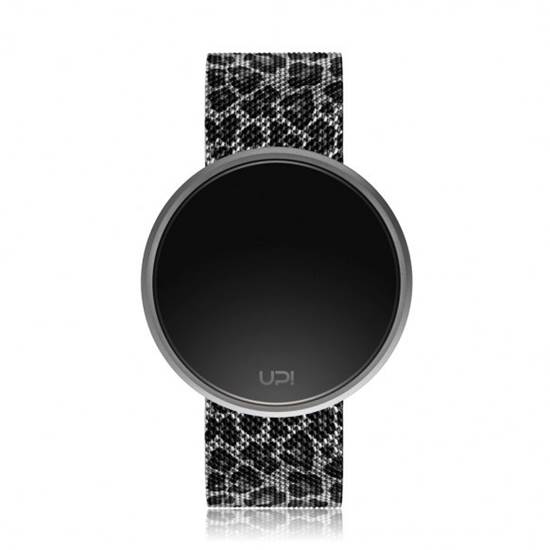 UPWATCH ROUND STEEL LEOPARD SILVER KADIN KOL SAATİ