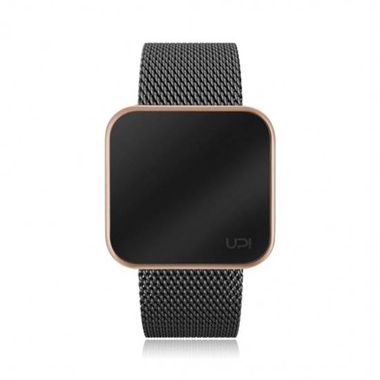 UPWATCH TOUCH SLIM STEEL ROSE BLACK UNİSEX KOL SAATİ