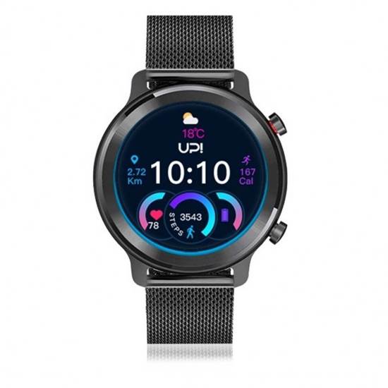 UPWATCH UPSMART SLIM BLACK STEEL UNİSEX KOL SAATİ