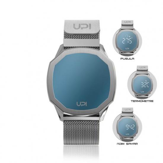 UPWATCH VERTICE SILVER&BLUE UNİSEX KOL SAATİ