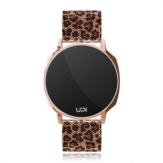 UPWATCH XT ROSE GOLD LEOPARD UNİSEX KOL SAATİ