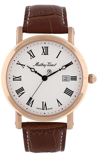 MATHEY-TISSOT HB611251PBR SWISS MADE DERİ KAYIŞLI ERKEK KOL SAATİ