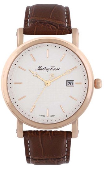 MATHEY-TISSOT HB611251PI SWISS MADE DERİ KAYIŞLI ERKEK KOL SAATİ